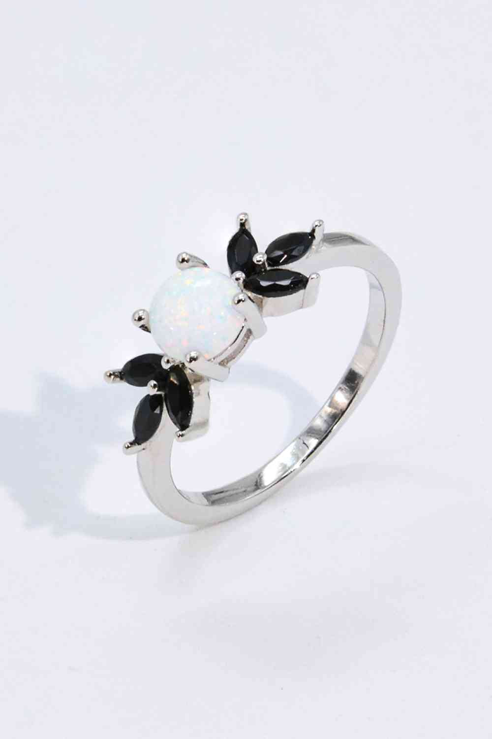 Opal and Zircon Contrast Ring Opal for a perfect OOTD – dress to impress outfits from Amexza