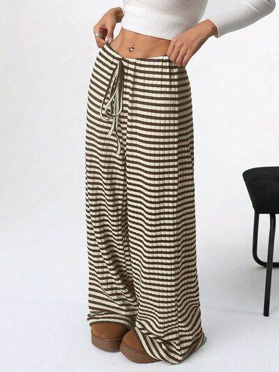 Tied Striped Wide Leg Pants for a perfect OOTD – dress to impress outfits from Amexza