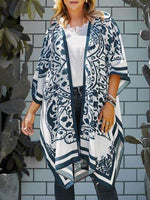 Printed Open Front Cover-Up for a perfect OOTD – dress to impress outfits from Amexza