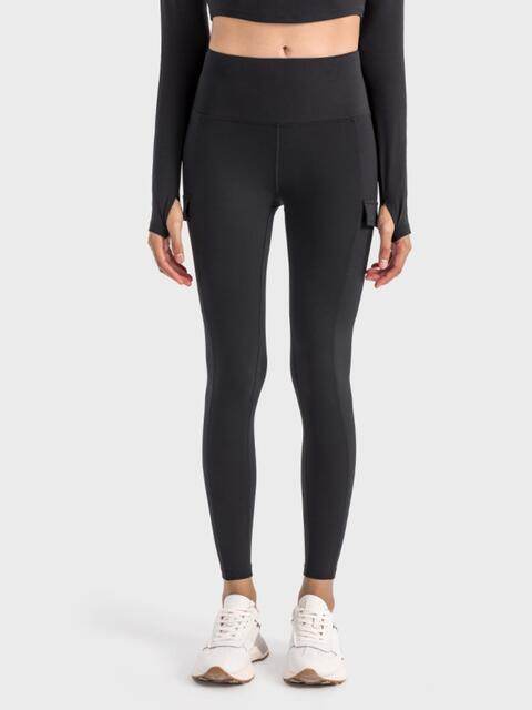 Millennia Wide Waistband Sports Leggings for a perfect OOTD – dress to impress outfits from Amexza