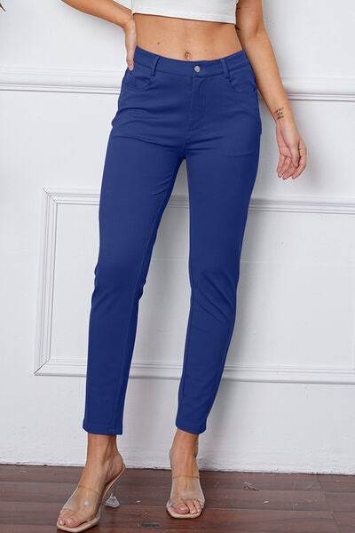 StretchyStitch Pants by Basic Bae Royal Blue for a perfect OOTD – dress to impress outfits from Amexza