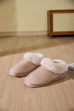 Faux Fur Round Toe Platform Slippers for a perfect OOTD – dress to impress outfits from Amexza
