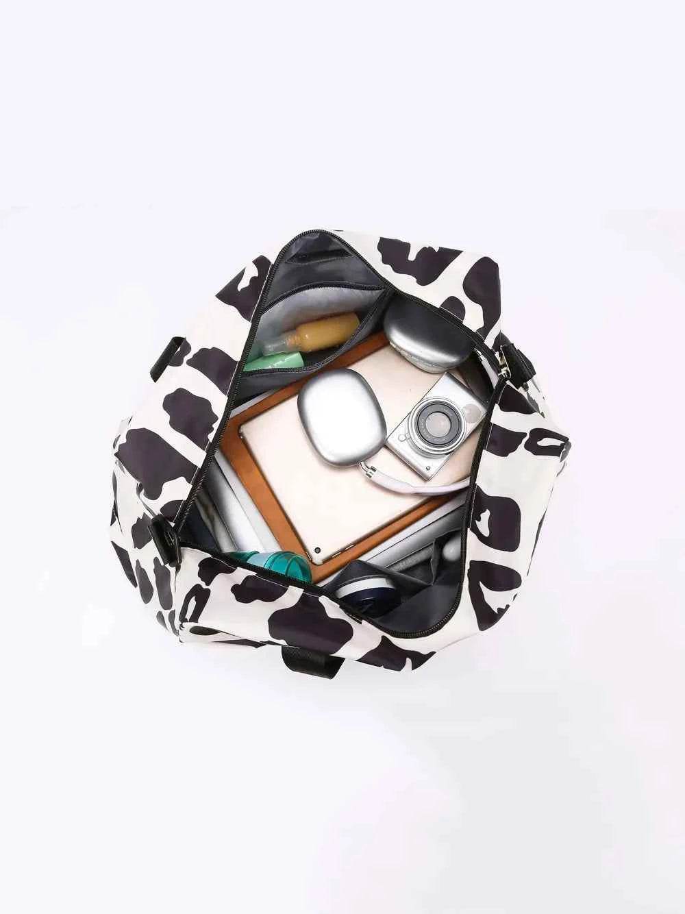 Oxford Cloth Leopard Travel Bag for a perfect OOTD – dress to impress outfits from Amexza