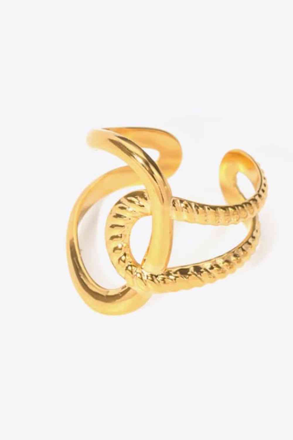 Modern Copper Open Ring Gold One Size for a perfect OOTD – dress to impress outfits from Amexza