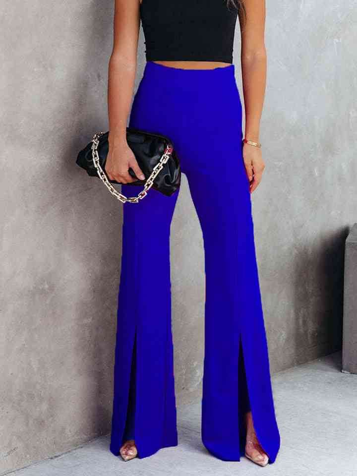 Front Slit Flare Leg Pants for a perfect OOTD – dress to impress outfits from Amexza