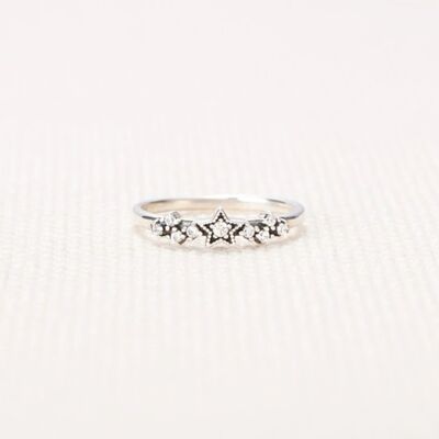 925 Sterling Silver Star Ring Silver for a perfect OOTD – dress to impress outfits from Amexza