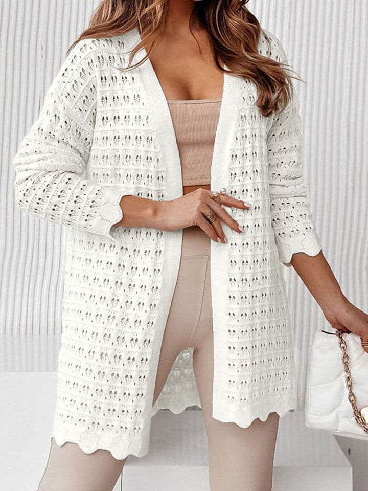 Long Sleeve Openwork Cardigan for a perfect OOTD – dress to impress outfits from Amexza