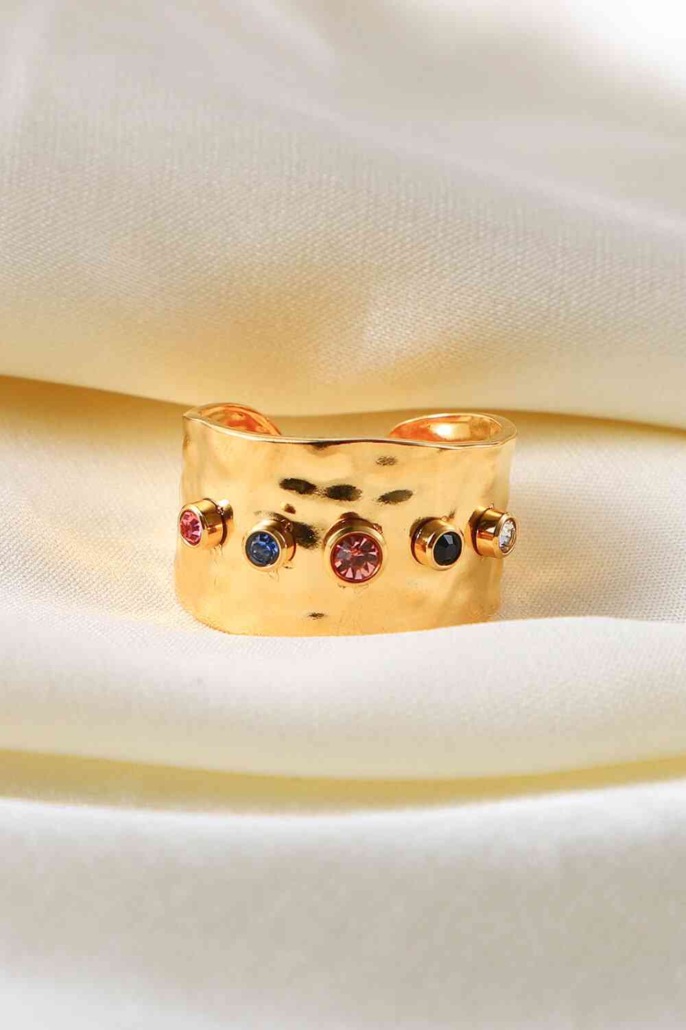 18K Gold-Plated Zircon Ring for a perfect OOTD – dress to impress outfits from Amexza