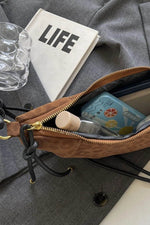 PU Leather Strap Suede Shoulder Bag for a perfect OOTD – dress to impress outfits from Amexza