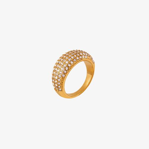 Czech Diamond Titanium Steel Ring for a perfect OOTD – dress to impress outfits from Amexza