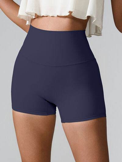 High Waist Active Shorts Navy for a perfect OOTD – dress to impress outfits from Amexza