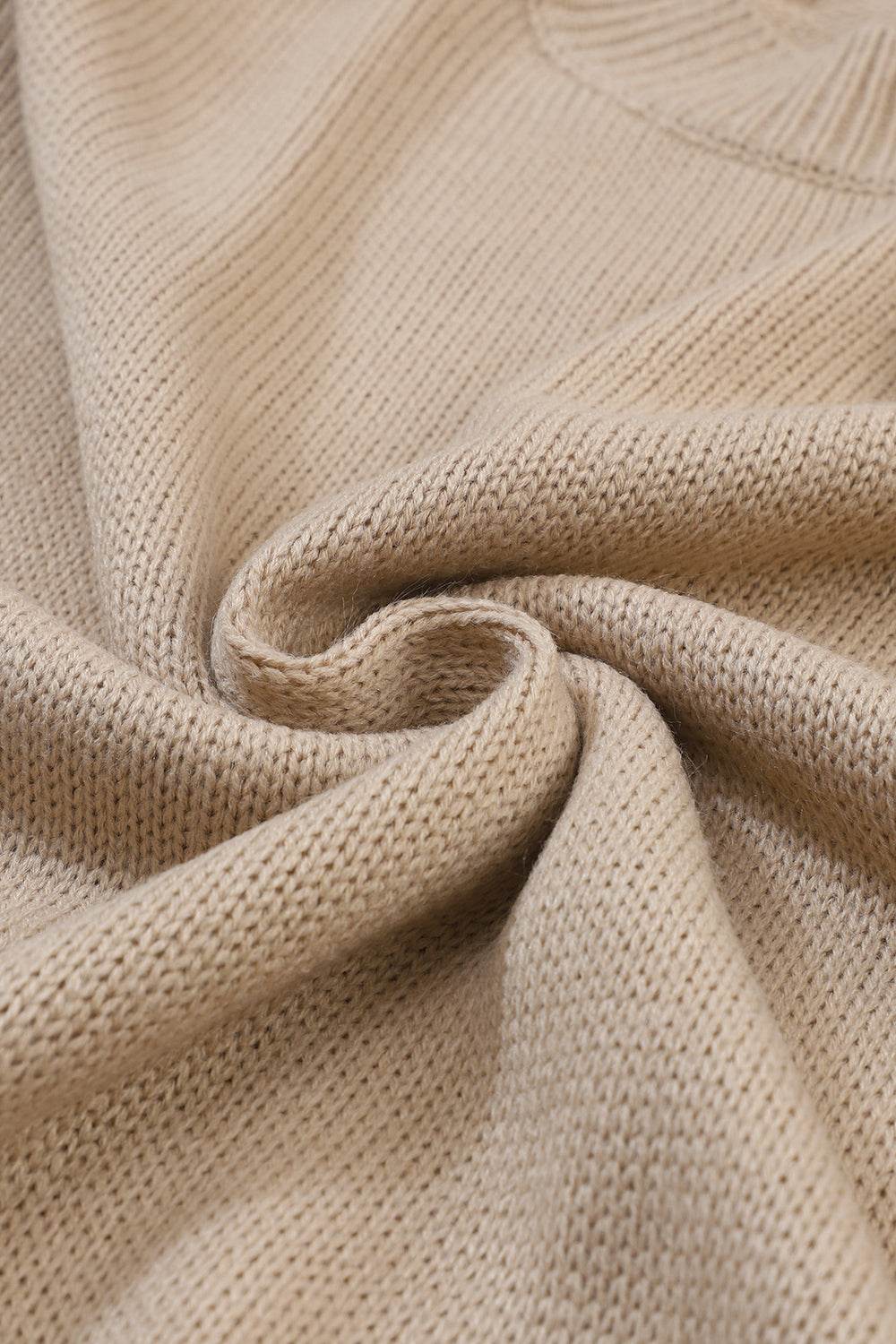 Floral Round Neck Drop Shoulder Sweater for a perfect OOTD – dress to impress outfits from Amexza