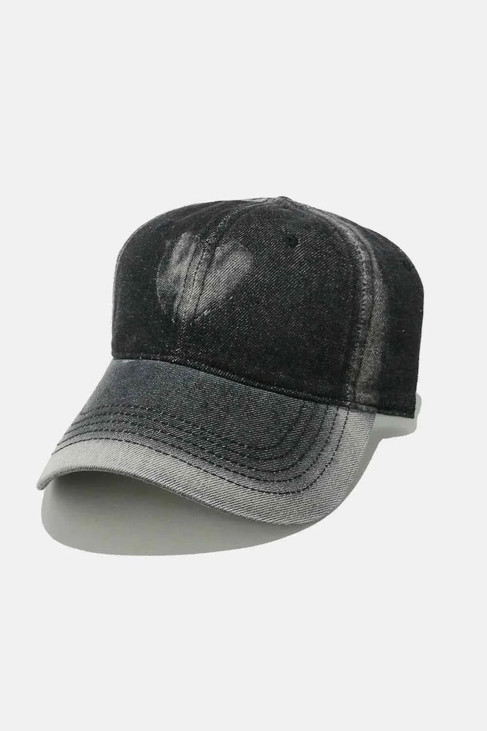 Heart Cotton Baseball Cap Black One Size for a perfect OOTD – dress to impress outfits from Amexza