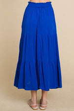 Culture Code Full Size Frill Ruched Midi Skirt for a perfect OOTD – dress to impress outfits from Amexza