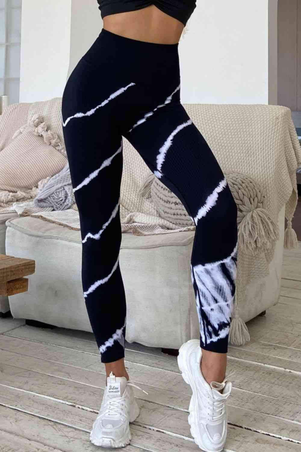 Slim Fit High Waist Long Active Pants - Amexza