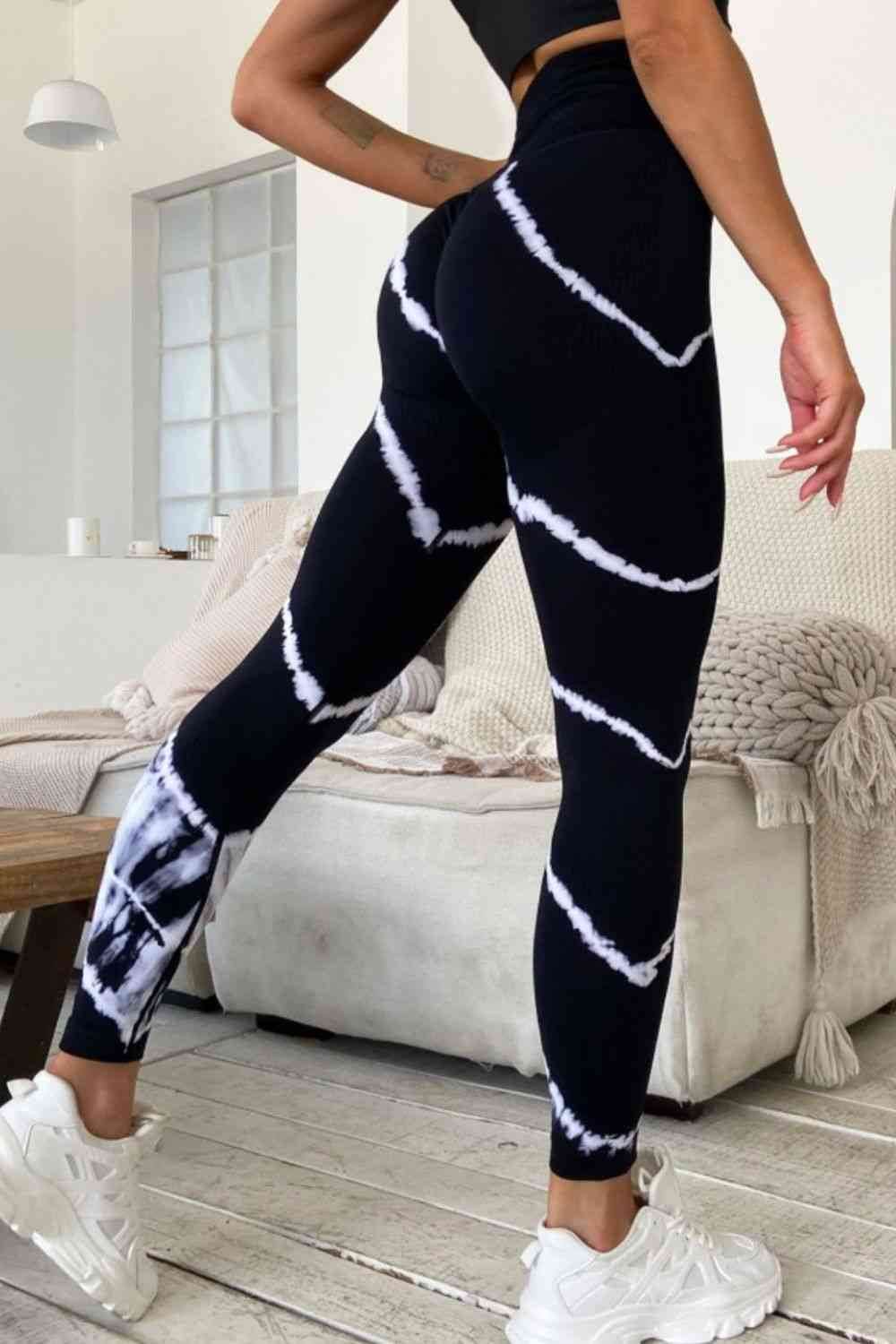 Slim Fit High Waist Long Active Pants - Amexza