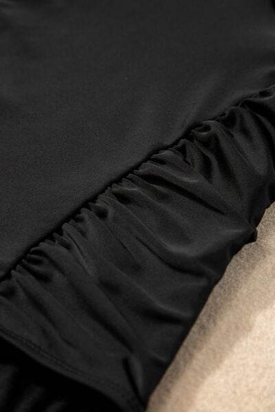 Full Size Ruched V-Neck One-Piece Swimwear for a perfect OOTD – dress to impress outfits from Amexza