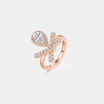 1 Carat Moissanite Zircon 925 Sterling Silver Ring Rose Gold for a perfect OOTD – dress to impress outfits from Amexza