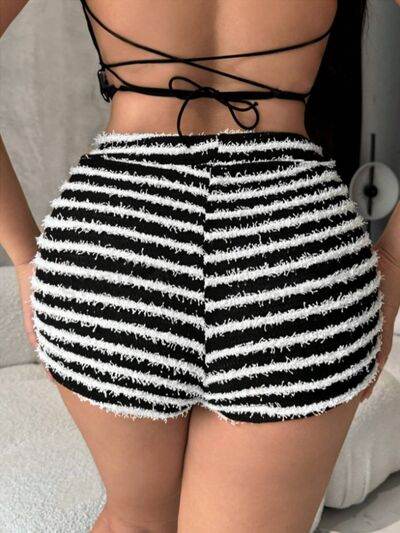 Striped High Waist Shorts for a perfect OOTD – dress to impress outfits from Amexza