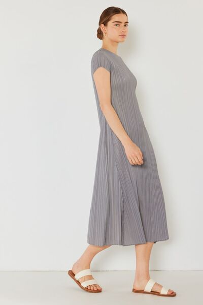 Marina West Swim Pleated Cap Sleeve A-Line Dress for a perfect OOTD – dress to impress outfits from Amexza