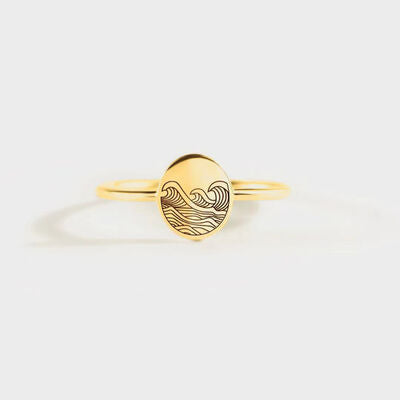 925 Sterling Silver Signet Ring Gold for a perfect OOTD – dress to impress outfits from Amexza