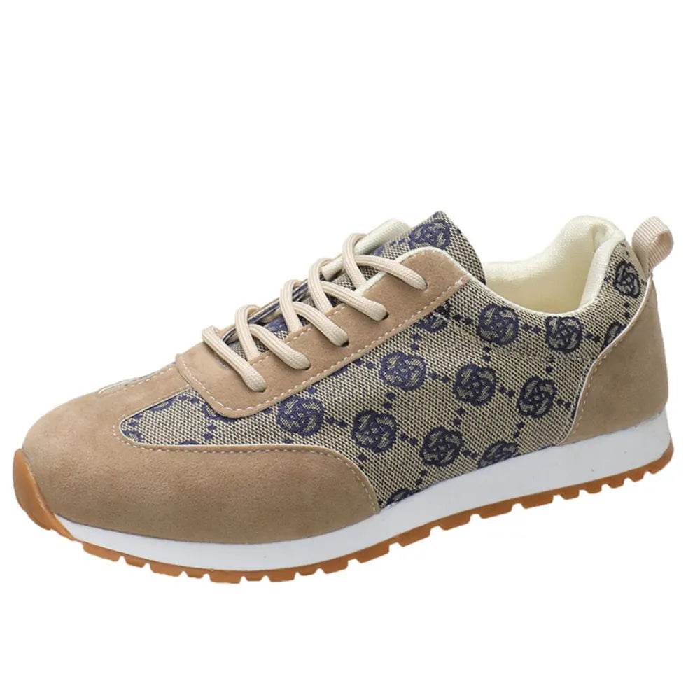 Floral Contrast Round Toe Sneakers Navy for a perfect OOTD – dress to impress outfits from Amexza