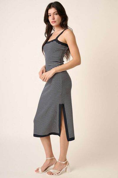 Mittoshop Contrast Striped Midi Cami Dress for a perfect OOTD – dress to impress outfits from Amexza