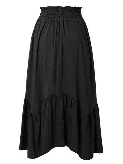 Smocked Waist Band Ruched Layered Skirt for a perfect OOTD – dress to impress outfits from Amexza