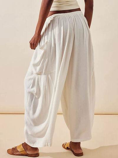 Full Size Wide Leg Pants with Pockets for a perfect OOTD – dress to impress outfits from Amexza