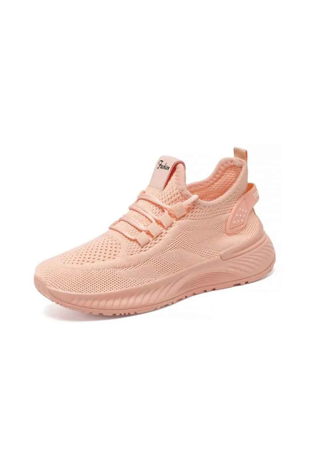 Round Toe Mesh Platform Athletic Pink for a perfect OOTD – dress to impress outfits from Amexza