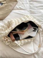 Bubble Textured Spaghetti Strap Shoulder Bag for a perfect OOTD – dress to impress outfits from Amexza