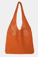 Fame Half Pointelle Knit Tote Bag for a perfect OOTD – dress to impress outfits from Amexza