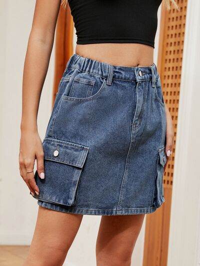 High Waist Denim Skirt for a perfect OOTD – dress to impress outfits from Amexza