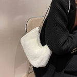 Faux Fur Removable Strap Shoulder Bag for a perfect OOTD – dress to impress outfits from Amexza