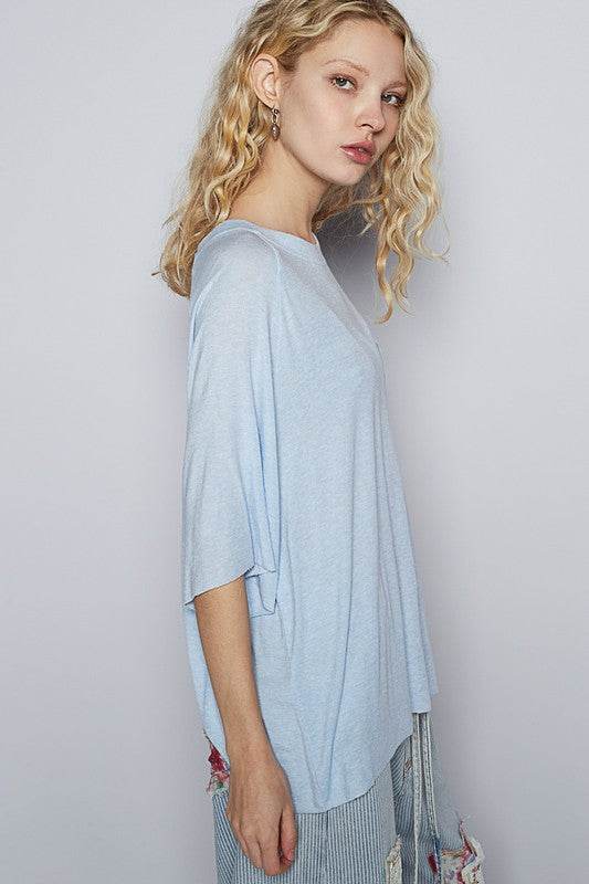 POL Round Neck Half Sleeve T-Shirt for a perfect OOTD – dress to impress outfits from Amexza