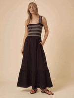 Tiered Square Neck Maxi Dress