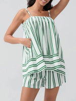 Smocked Square Neck Cami and Shorts Set for a perfect OOTD – dress to impress outfits from Amexza