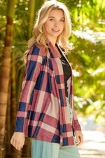 Plaid Open Front Cardigan for a perfect OOTD – dress to impress outfits from Amexza