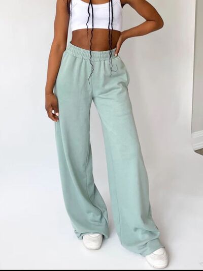 Elastic Waist Wide Leg Pants for a perfect OOTD – dress to impress outfits from Amexza