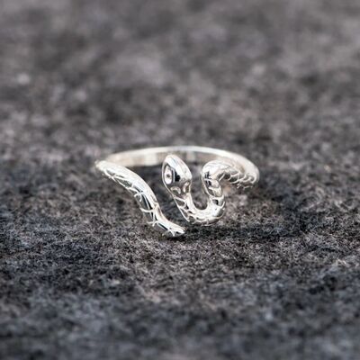 925 Sterling Silver Snake Ring for a perfect OOTD – dress to impress outfits from Amexza