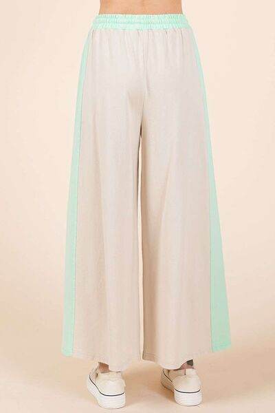 Mittoshop Color Block Wide Leg Pants for a perfect OOTD – dress to impress outfits from Amexza