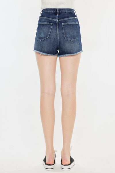 Kancan Raw Hem Button Fly Denim Shorts for a perfect OOTD – dress to impress outfits from Amexza