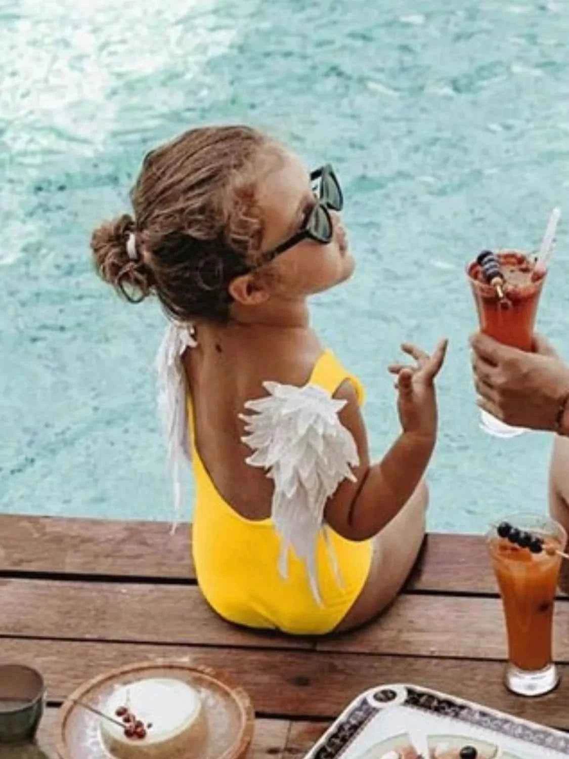 Backless Wide Strap Parent-Child Swimwear for a perfect OOTD – dress to impress outfits from Amexza