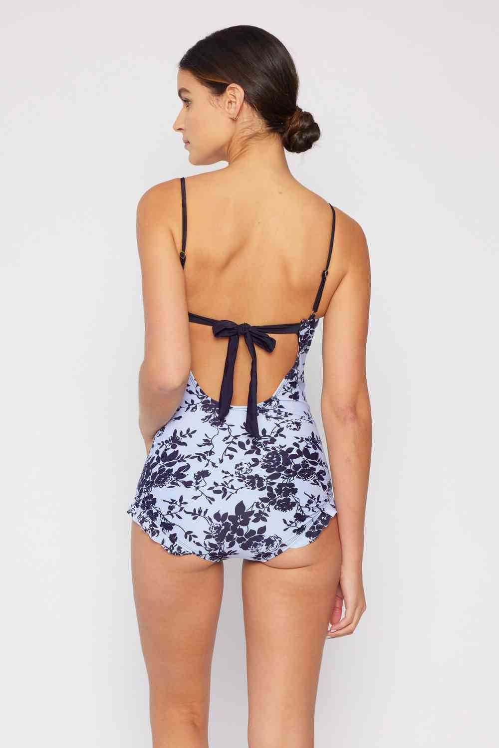 Marina West Swim Côte d'Azur Ruffle Trim One-Piece Swimsuit for a perfect OOTD – dress to impress outfits from Amexza