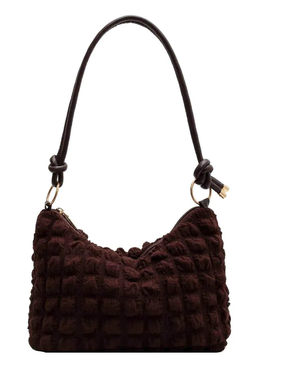 Quilted Bubble Textured Shoulder Bag for a perfect OOTD – dress to impress outfits from Amexza