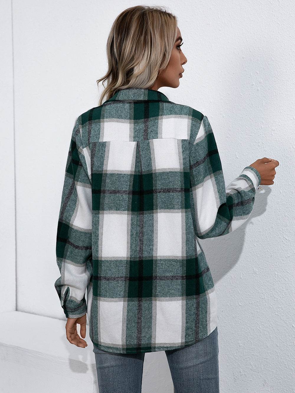 Ivy Lane Plaid Button Up Flannel Shirt for a perfect OOTD – dress to impress outfits from Amexza