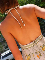 Printed Halter Neck Maxi Cami Dress