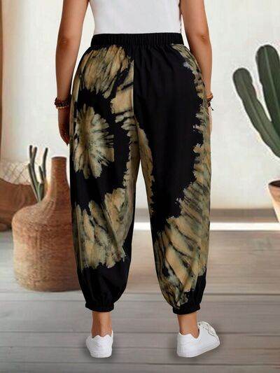 Tie-Dye Elastic Waist Pants for a perfect OOTD – dress to impress outfits from Amexza