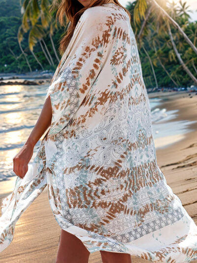 Lovelet Printed Open Front Cover-Up for a perfect OOTD – dress to impress outfits from Amexza