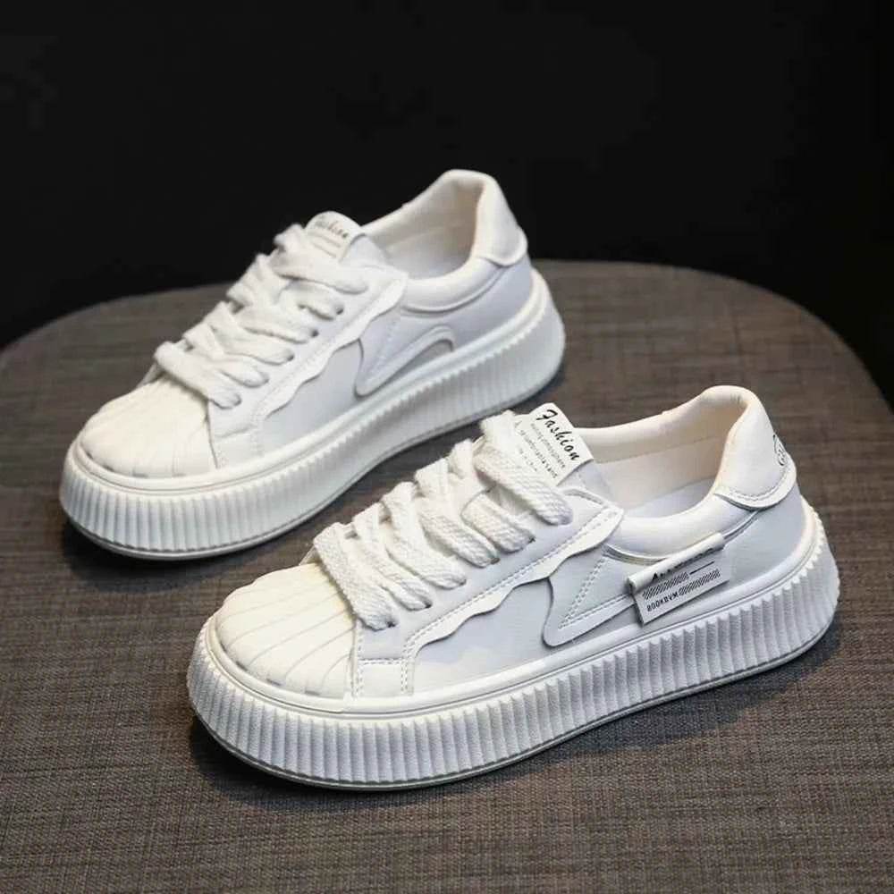 Lace Up Round Toe Platform Sneakers for a perfect OOTD – dress to impress outfits from Amexza